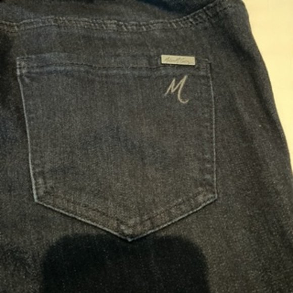 Melissa McCarthy Seven Skinny Blue Jeans Embroidery Size 4 Slimming Silhouette - Picture 7 of 12